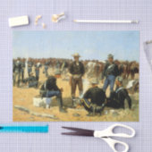 Papier Mousseline Western Art "Cavalryman's Breakfast" (Artisanat)