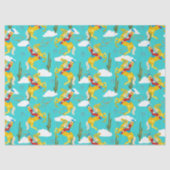 Papier Mousseline Western Cowgirl Retro Patterned (Recto)