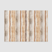 Papier Mousseline Western Cream Brown Stripes Anniversaire (Recto)