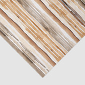 Papier Mousseline Western Cream Brown Stripes Anniversaire (Détail)