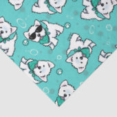 Papier Mousseline Westies Cutieface KiniArt (Détail)