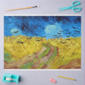 Papier Mousseline Wheatfield with Crows, Van Gogh (Artisanat)