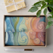 Papier Mousseline Whimsal Orca Whale Beach Découpage côtière (Cadeau)