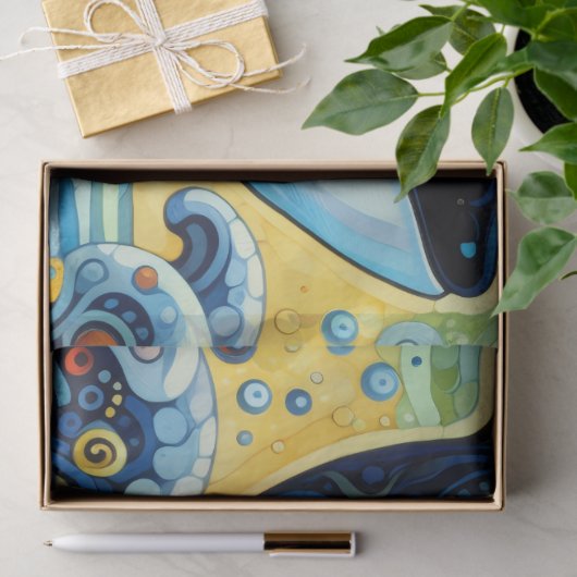 Papier Mousseline Whimsal Orca Whale Beach Découpage côtière (Cadeau)