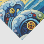 Papier Mousseline Whimsal Orca Whale Beach Découpage côtière (Détail)