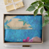 Papier Mousseline Whimsical Abstrait Poisson Nautique Découpage Côti (Cadeau)