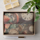 Papier Mousseline Whimsical Alice Steampunk Mushrooms (Cadeau)