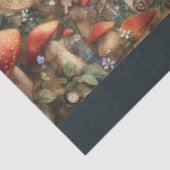 Papier Mousseline Whimsical Alice Steampunk Mushrooms (Détail)