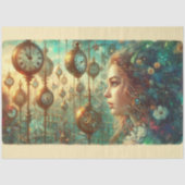 Papier Mousseline Whimsical Alice Wonderland Steampunk (Recto)