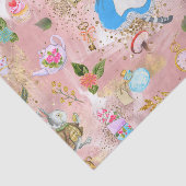 Papier Mousseline Whimsical Alice's Adventures in Wonderland Fun (Détail)