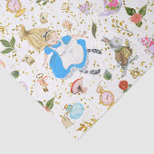 Papier Mousseline Whimsical Alice's Adventures in Wonderland Fun (Détail)