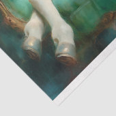 Papier Mousseline Whimsical Baby Giraffe Tutu Mint Couch Decoupage (Détail)