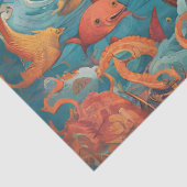 Papier Mousseline Whimsical Battleship IA-Generation Design (Détail)