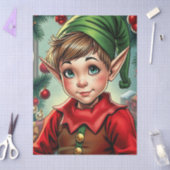 Papier Mousseline Whimsical Cartoon Elf | Christmas (Artisanat)