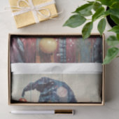 Papier Mousseline Whimsical Cat Decoupage (Cadeau)