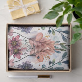 Papier Mousseline Whimsical Chihuahua in Boho Floral Watercolor (Cadeau)