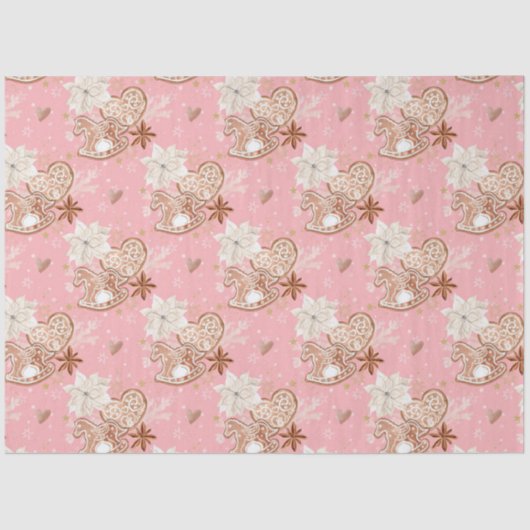 Papier Mousseline Whimsical Christmas Cookie Design (Recto)