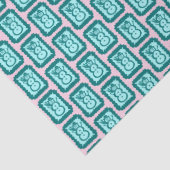 Papier Mousseline Whimsical Christmas Snowmen Cute Bright Holiday (Détail)