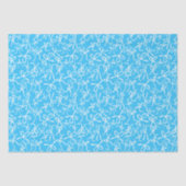 Papier Mousseline Whimsical Cute Blue White Bows Pattern Girly Gift (Recto)