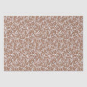 Papier Mousseline Whimsical Cute Mocha Bows Pattern Girly Gift (Recto)