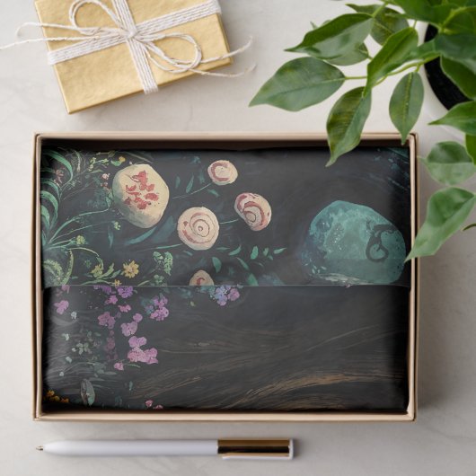 Papier Mousseline Whimsical Enchanted Forest Pathway (Cadeau)