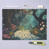Papier Mousseline Whimsical Enchanted Forest Pathway (Artisanat)