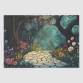Papier Mousseline Whimsical Enchanted Forest Pathway (Recto)