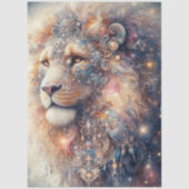 Papier Mousseline Whimsical Fantasy Lion King Aslan Decoupage (Recto)