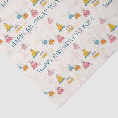 Papier Mousseline Whimsical Floating Cakes w/Confetti  & Fireworks (Détail)