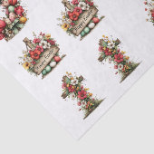 Papier Mousseline Whimsical Floral Easter for  Shells  Decoupage (Détail)