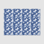 Papier Mousseline Whimsical Fun Ghost Blue Sky Halloween Étoiles de (Recto)