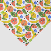 Papier Mousseline Whimsical Funny Motif de salade de fruits (Détail)