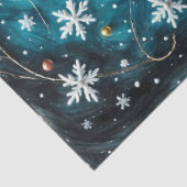 Papier Mousseline Whimsical Gingerbread Dreamscape Noël (Détail)