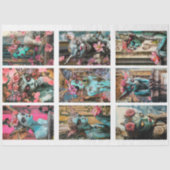 Papier Mousseline Whimsical Gothique Paris Gargoyle Découpage (Recto)