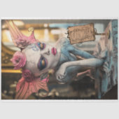 Papier Mousseline Whimsical Gothique Paris Gargoyle Découpage (Recto)