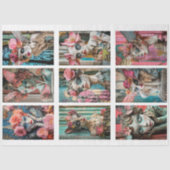 Papier Mousseline Whimsical Gothique Paris Gargoyle Découpage (Recto)