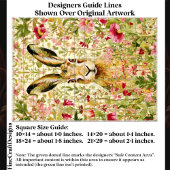 Papier Mousseline Whimsical Hare Among Wildflowers EX7 Decoupage