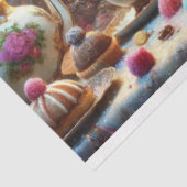 Papier Mousseline Whimsical Kittens Imaginaire Tea Party Découpage (Détail)