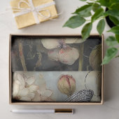 Papier Mousseline Whimsical Peony & Dragonfly Ephemera Decoupage  (Cadeau)