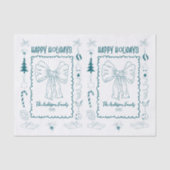 Papier Mousseline Whimsical Quirky Doodle Holiday (Recto)