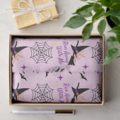 Papier Mousseline Whimsical "Run Away With Me" Halloween Witch & Bat (Cadeau)