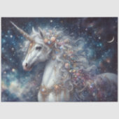 Papier Mousseline Whimsical Starlight Unicorn Decoupage  (Recto)