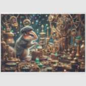 Papier Mousseline Whimsical Steampunk Victorian Chipmunk Decoupage (Recto)