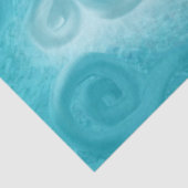 Papier Mousseline Whimsical Swirly Sky Blue Pattern Decoupage (Détail)