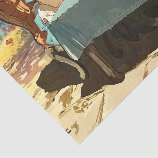 Papier Mousseline Whimsical Tea Party (Détail)