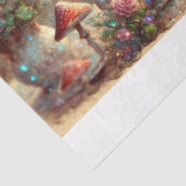 Papier Mousseline Whimsical Tea Party Imaginaire Jardin Découpage (Détail)