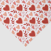 Papier Mousseline Whimsical Valentine Motif de coeur (Détail)