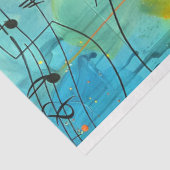 Papier Mousseline Whimsical Vibrant Coloured Girls Dancing Decoupage (Détail)