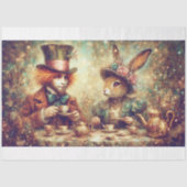 Papier Mousseline Whimsical Victorian Wonderland Tea Party Decoupage (Recto)