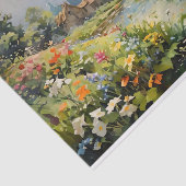 Papier Mousseline Whispers of the River Watercolor Peinture (Détail)